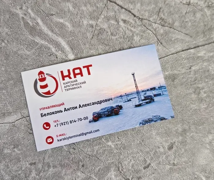 Печать визиток — пример работы типографии Полар Медиа